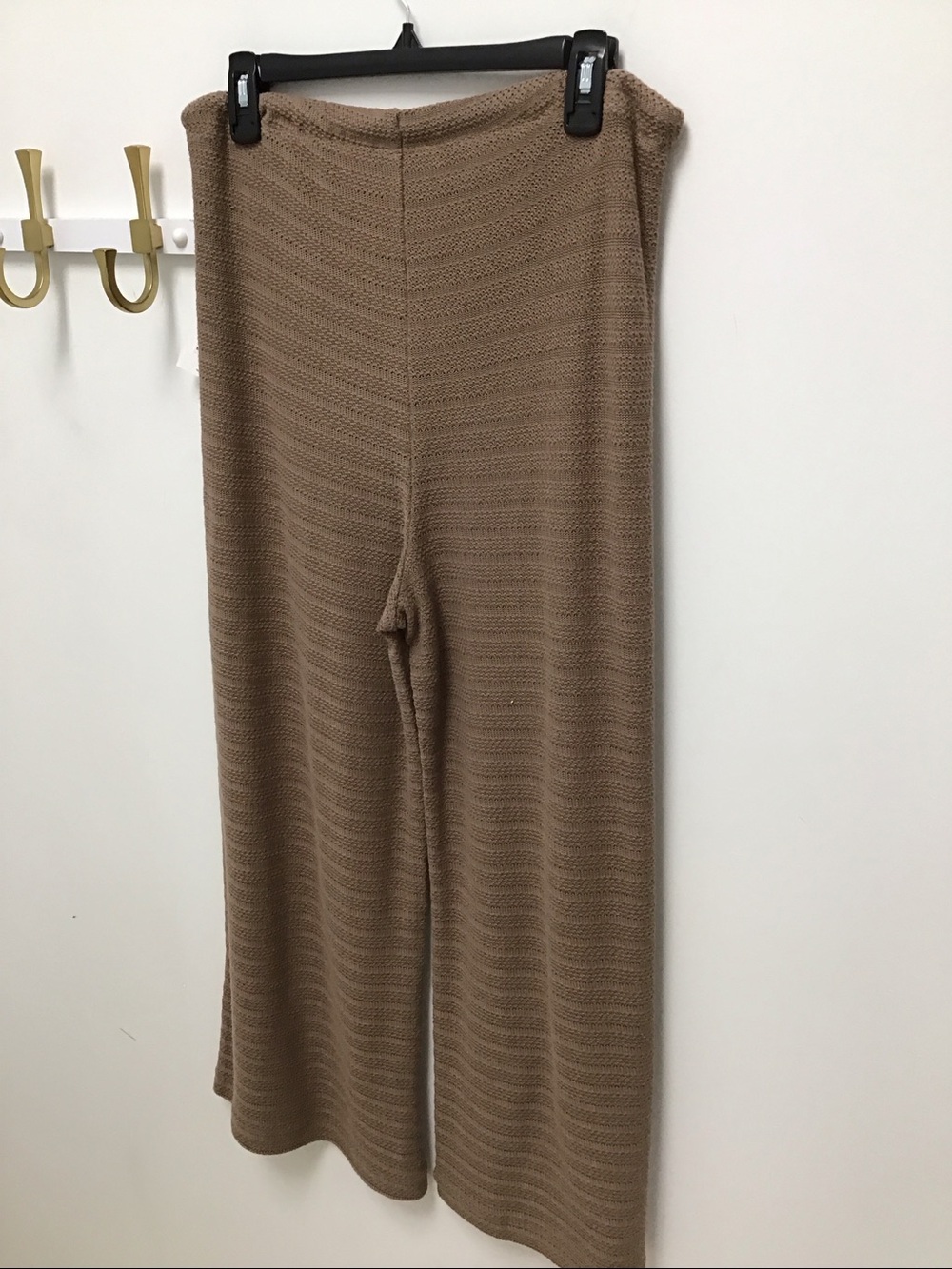 Splendid Brown Ribbed Wide-Leg Knit pant - Picture 2 of 2
